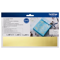 Brother Foil Transfer Sheets Gold 100mm x 200mm Pack of 4 Scan N Cut_2